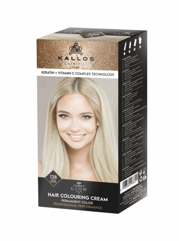 Kallos Glow farba na vlasy perleťový blond 128