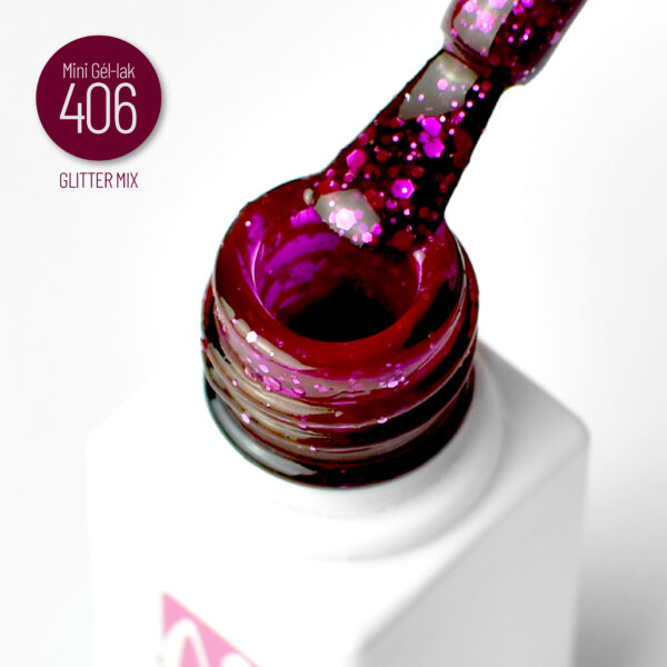 Moyra Mini Gél-lak č. 406 5,5ml Glitter mix