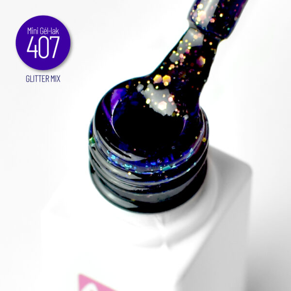 Moyra Mini Gél-lak č. 407 5,5ml Glitter mix