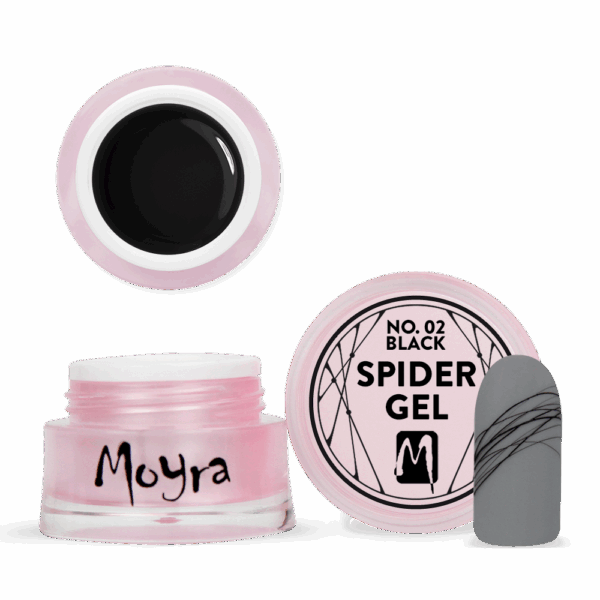 Moyra Spider gél č. 02 Black 5g