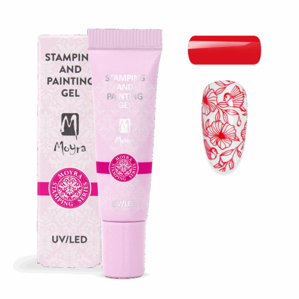 Moyra Stamping and painting gél 7g - 04 Red - Image 2