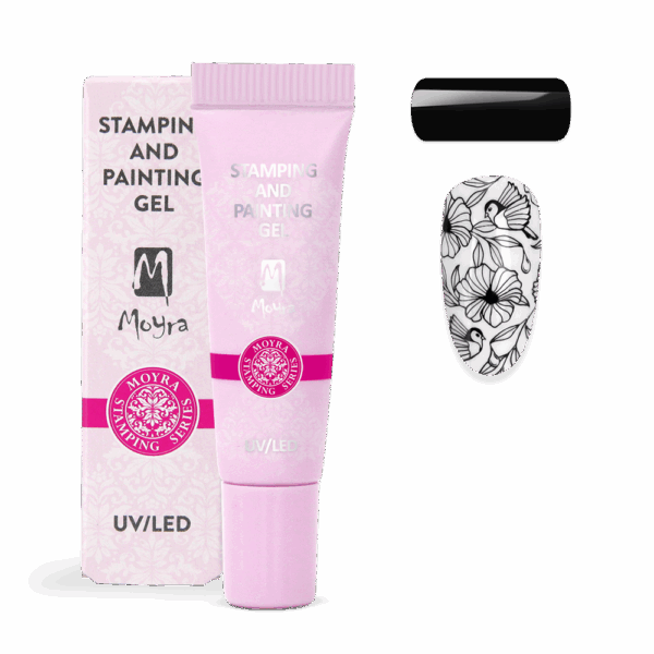 Moyra Stamping and painting gél 7g - 07 Black - Image 2