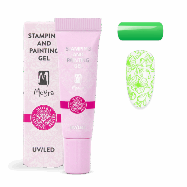Moyra Stamping and painting gél 7g - 09 Vivid green - Image 2