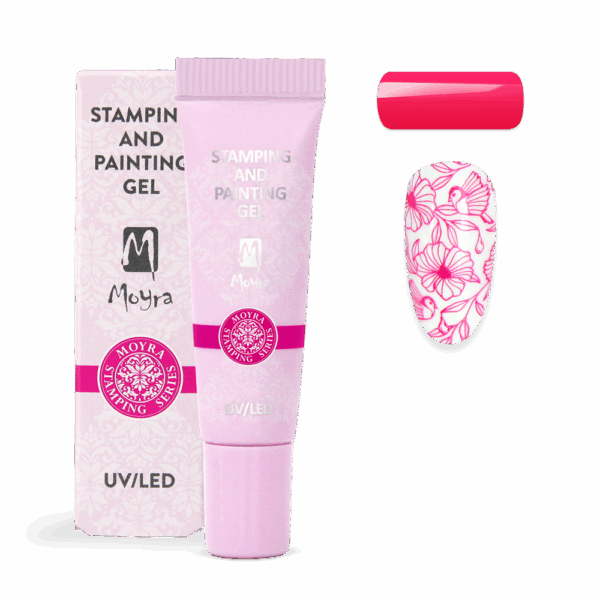 Moyra Stamping and painting gél 7g - 13 Vivid pink - Image 2