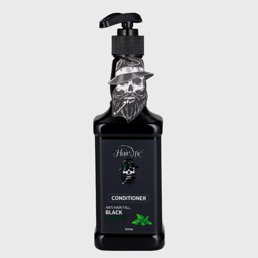 Hairotic Black & Mint kondicionér proti vypadávaniu vlasov 500 ml