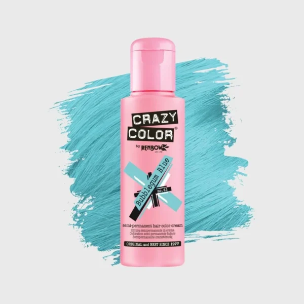 Crazy Color Bubblegum Blue No.63 farba na vlasy 100 ml