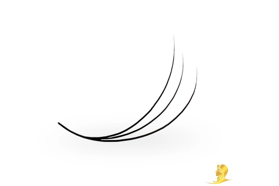 Luxury Lashes Prémium Hotové Vejáriky sypané 1000ks, 3D/0,07/D/Mix