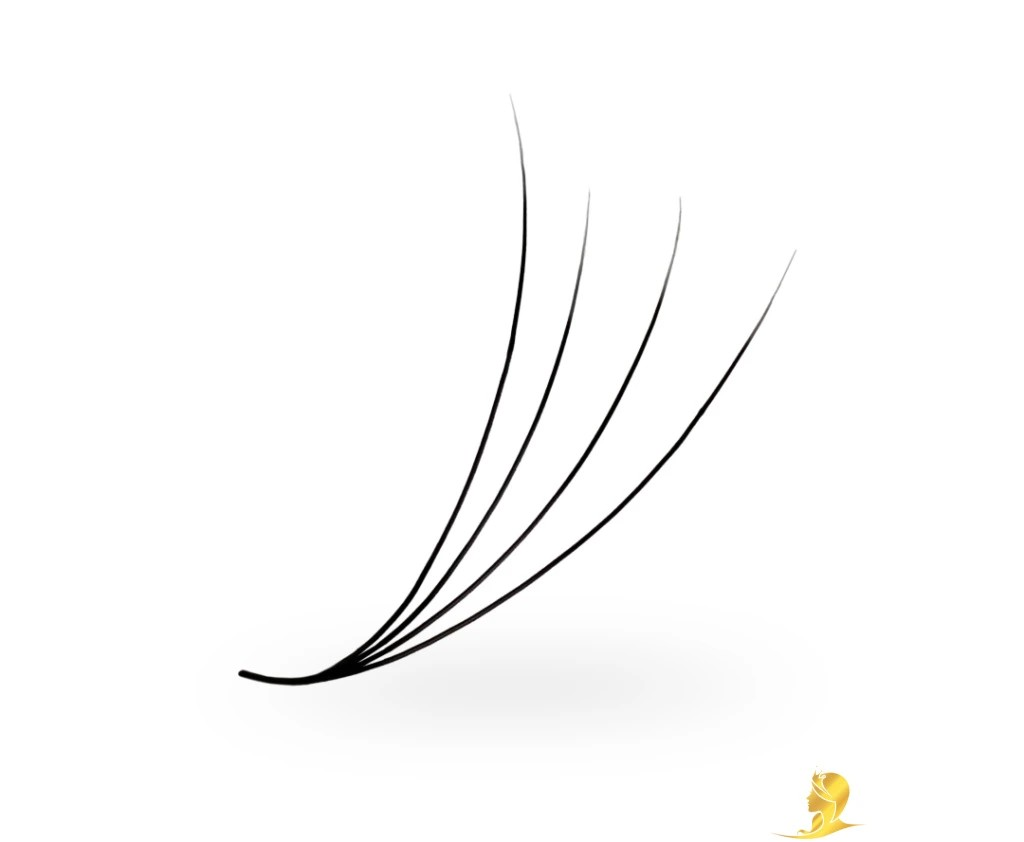 Luxury Lashes Prémium Hotové Vejáriky sypané 1000ks, 4D