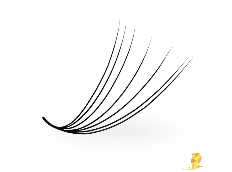 Luxury Lashes Prémium Hotové vejáriky sypané 1000ks 7D/0,07/D-Mix