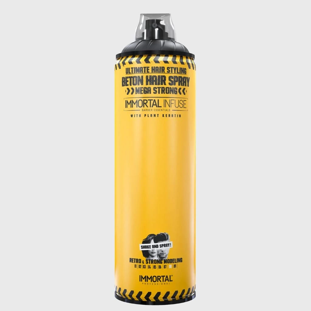 Immortal Infuse Beton Mega Strong Hair Spray silne fixačný lak na vlasy s keratínom 500 ml