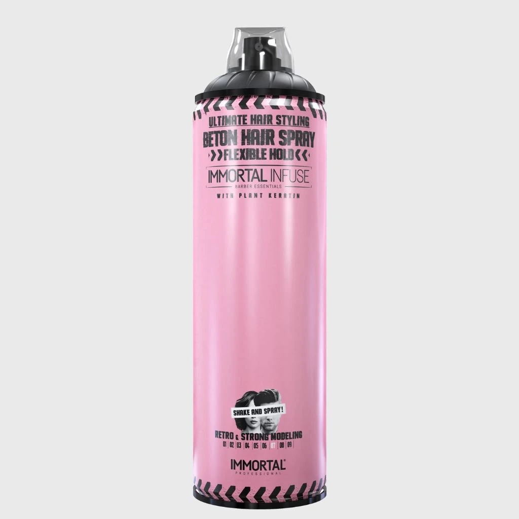 Immortal Infuse Beton Hold Hair spray Flexibilný lak na vlasy 500 ml