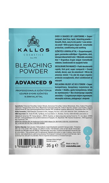 Kallos 1635 KJMN Advanced 9 Melírovací prášok 35g