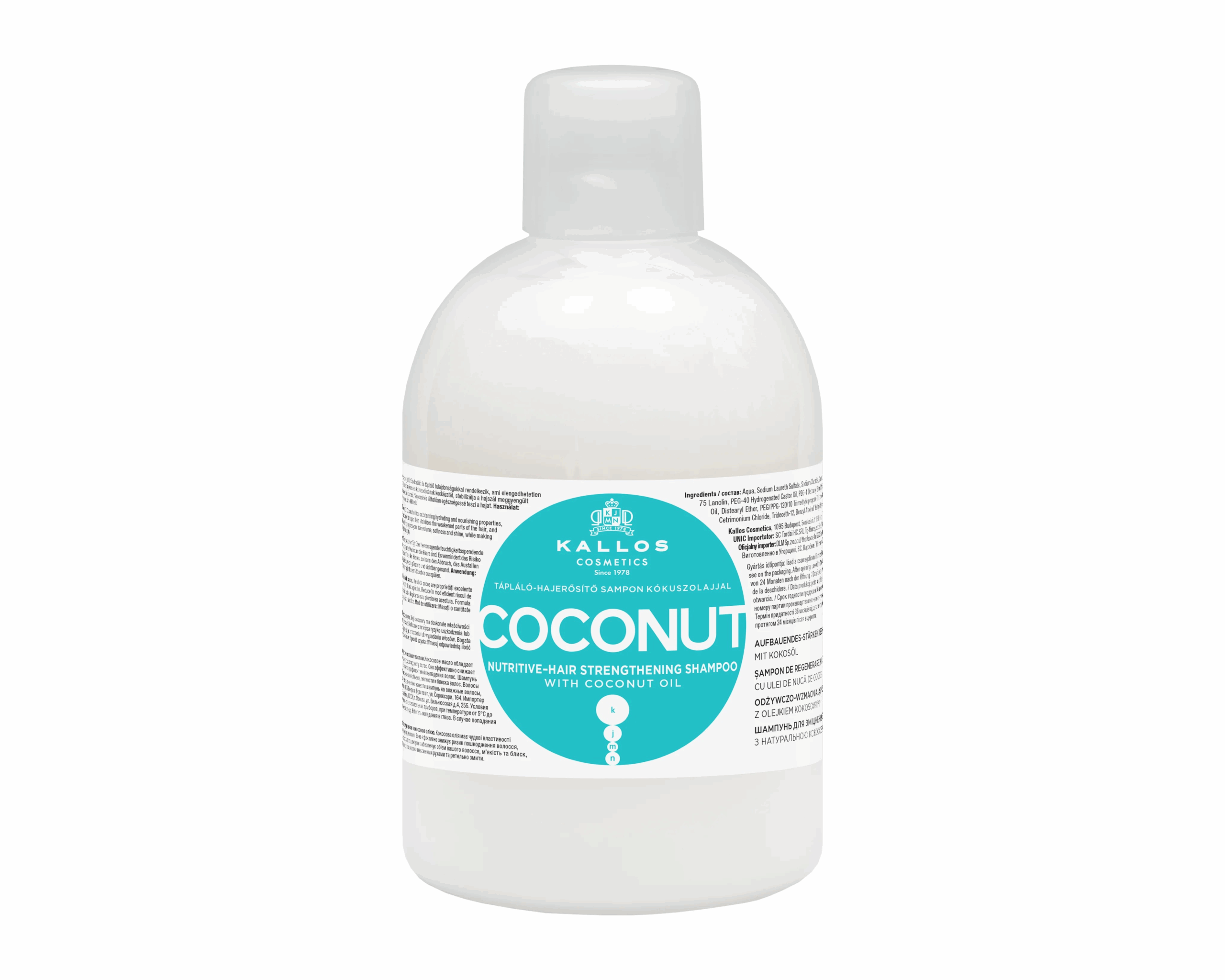 Kallos 1609 Výživný šampón COCONUT 1000ml