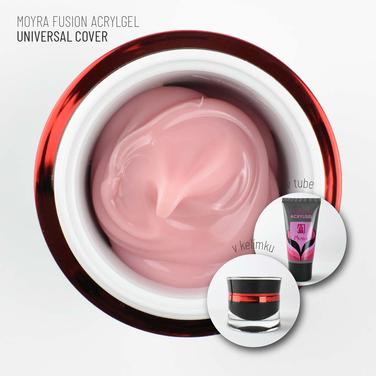 Moyra Fusion Acrylgel Universal cover 5g – Obrázok 2