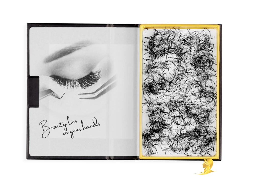 Luxury Lashes Prémium Hotové Vejáriky sypané 1000ks, 4D – Obrázok 3