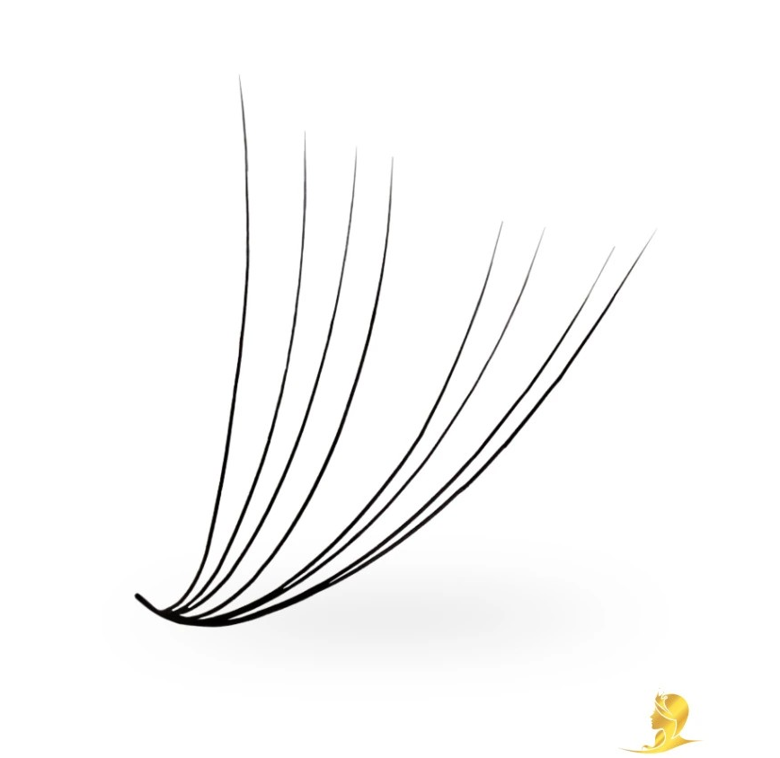 Luxury Lashes Prémium Hotové vejáriky sypané 1000ks 8D/0,07/D-Mix