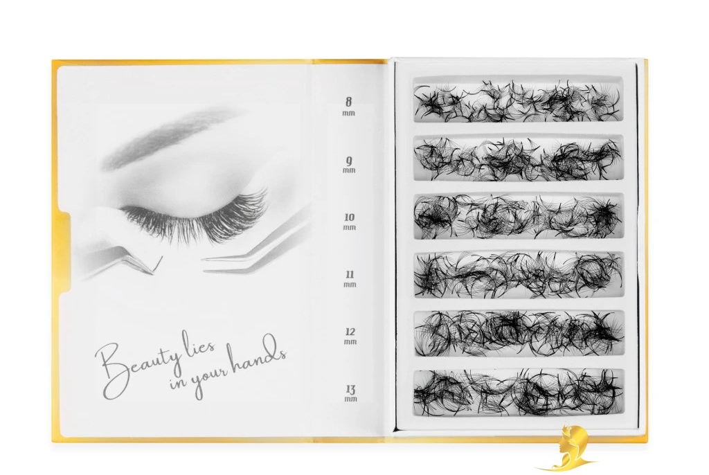 Luxury Lashes Prémium Hotové Vejáriky sypané 1000ks, 5D – Obrázok 2
