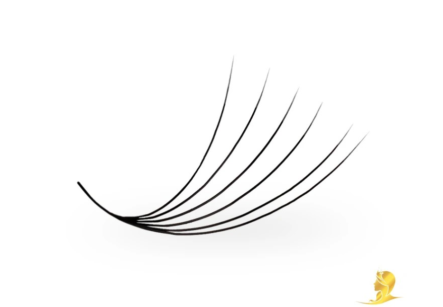 Luxury Lashes Prémium Hotové vejáriky sypané 1000ks 6D/0,07/D-Mix