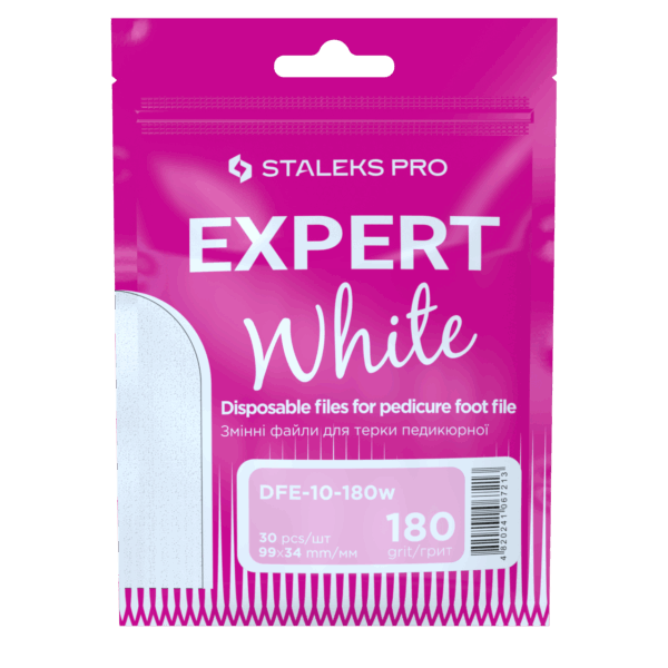 Staleks Expert Jednorázové pilníky na päty DFE-10-180 biele