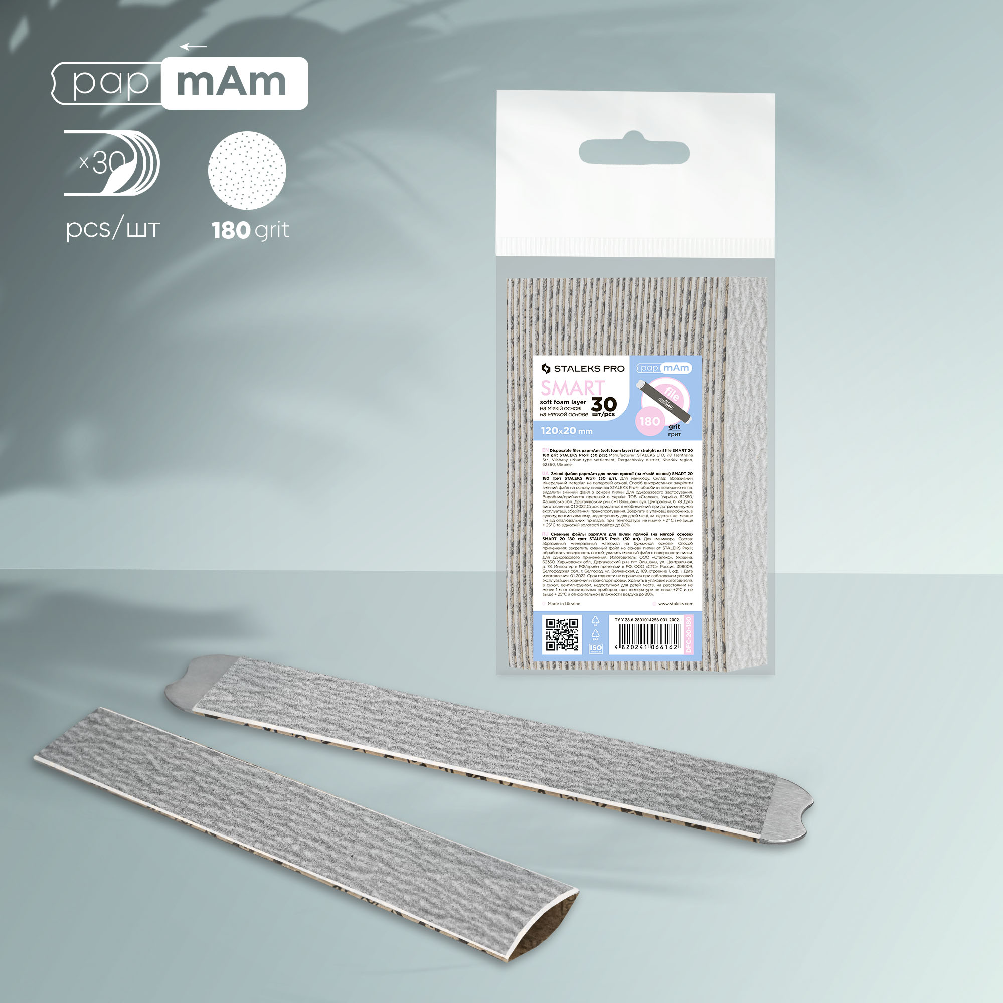 Staleks Pro Smart Soft papmAm jednorázové pilníky DFC-20-180