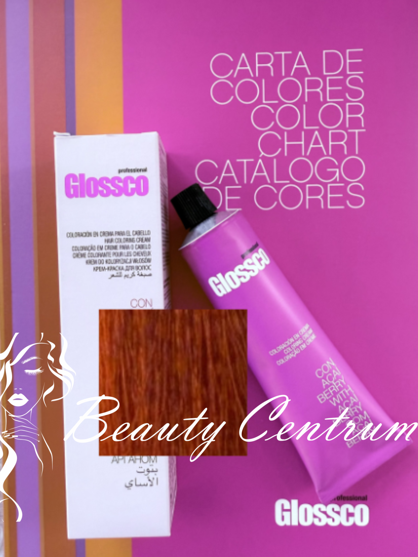 Glossco farba 7.44 Intense Copper/Intenzívna medená - 100 ml
