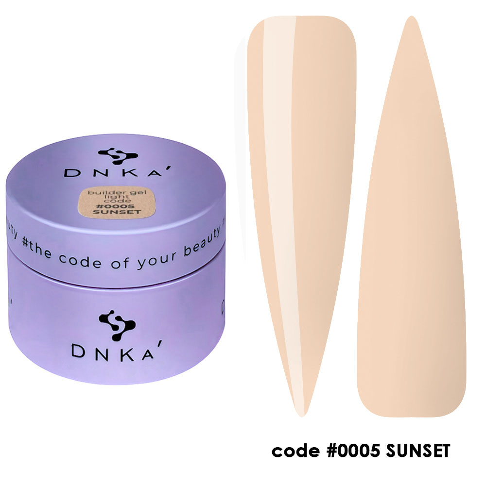 DNKa' Builder Gel Light č. 0005 Sunset 30ml